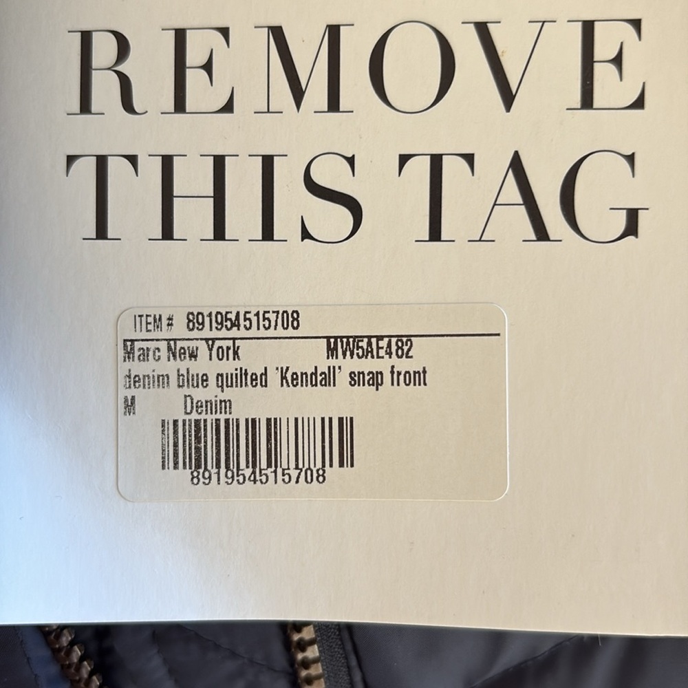 Marc NY Elegant Navy Puffer Coat with Fur Hood - Picture 13 of 14